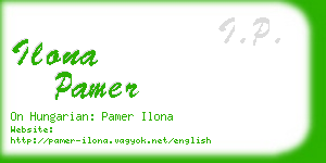 ilona pamer business card